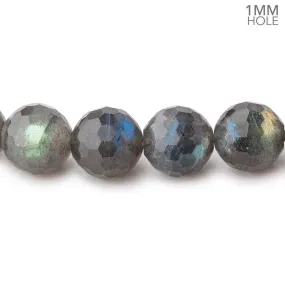 10mm Labradorite Faceted Round Beads 15 inch 39 pieces 1mm Large Hole