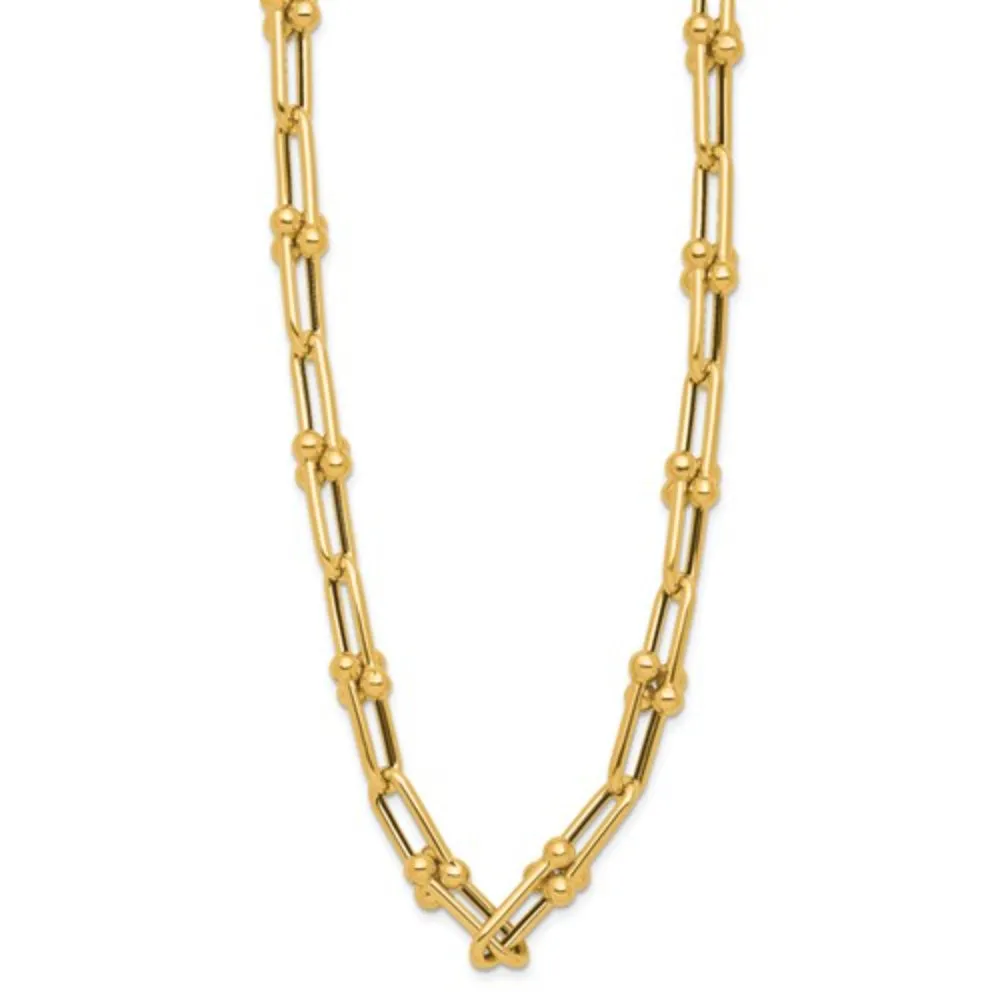 14k Gold Fancy Link Necklace