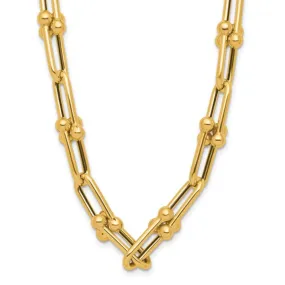 14k Gold Fancy Link Necklace