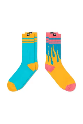 2 Pairs // Twin   Flame socks