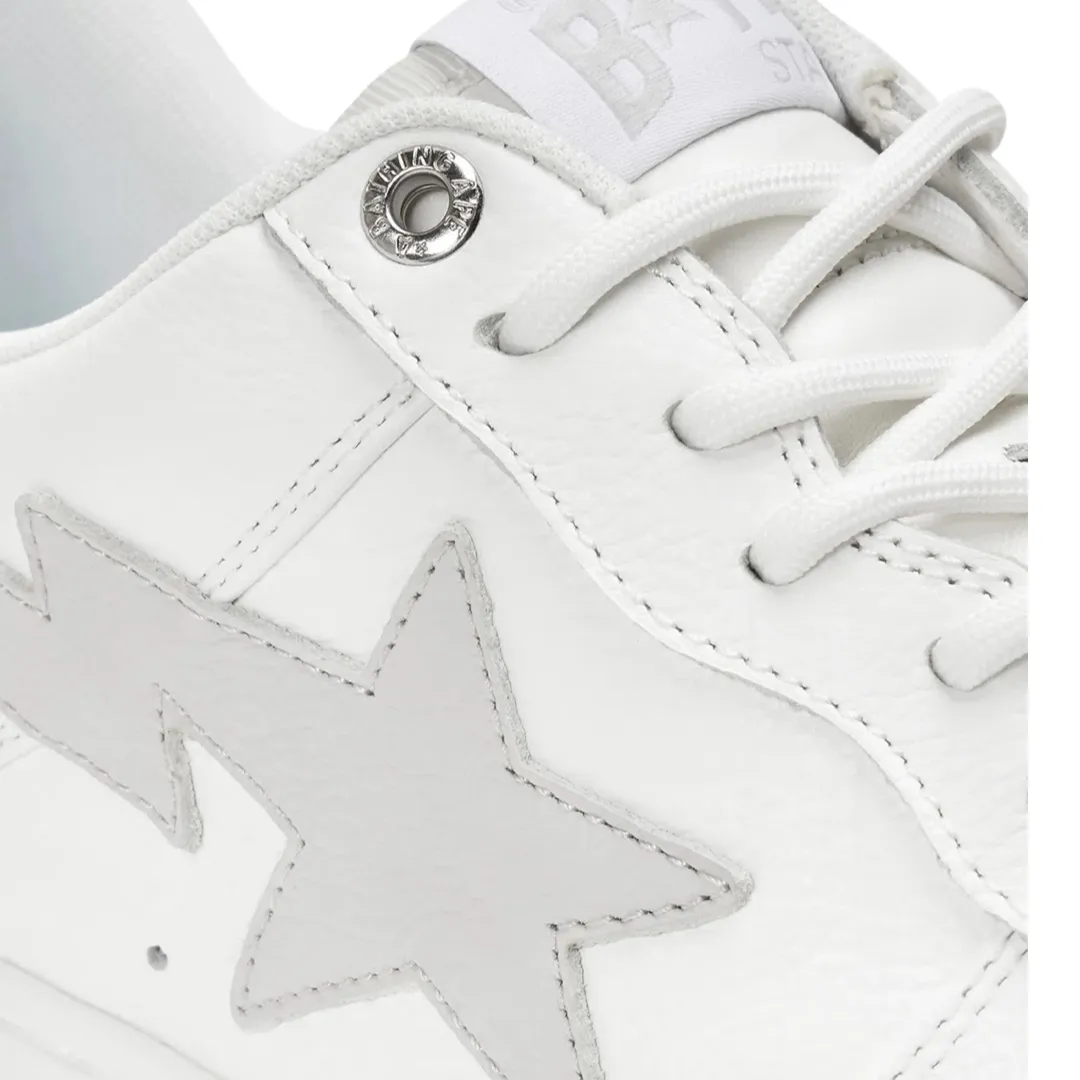 A Bathing Ape x JJJJound Bapesta Low Leather White