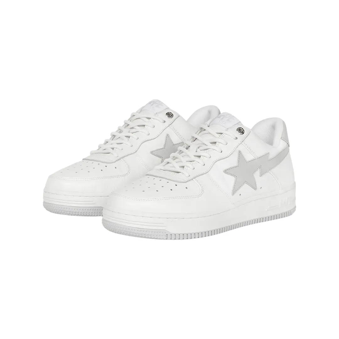 A Bathing Ape x JJJJound Bapesta Low Leather White