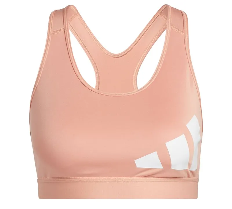 adidas Believe This Workout Logo Sports Bra - Womens - Ambient Blush/White