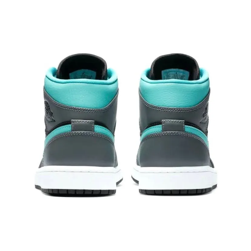 Air Jordan 1 Mid Grey Aqua (GS)