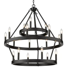 Alastair 3 Tier 3 9 6 Light Chandelier in Matte Black