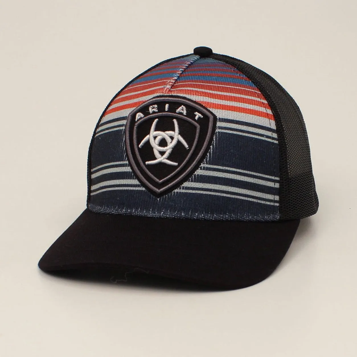 Ariat Multi Striped Shield BlackLogo Cap