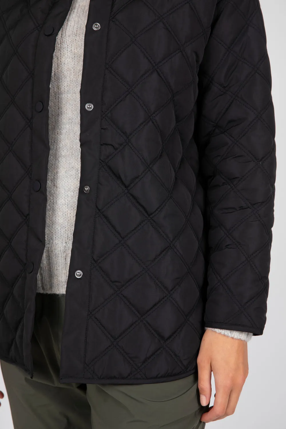 Aspen Quilted Shacket | Black