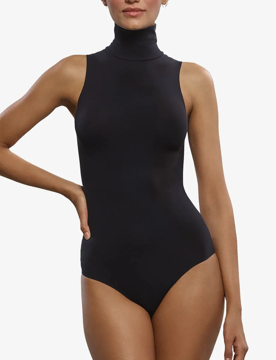 Ballet Sleeveless Turtleneck Bodysuit