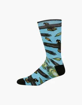 Bamboozld: Mens Native Australian Black Cockatoo Bamboo Sock