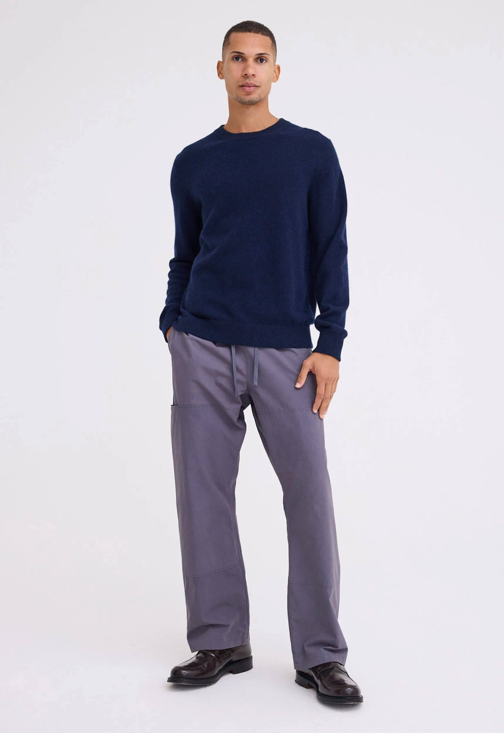 Beckham Cashmere Sweater - Midnight Blue