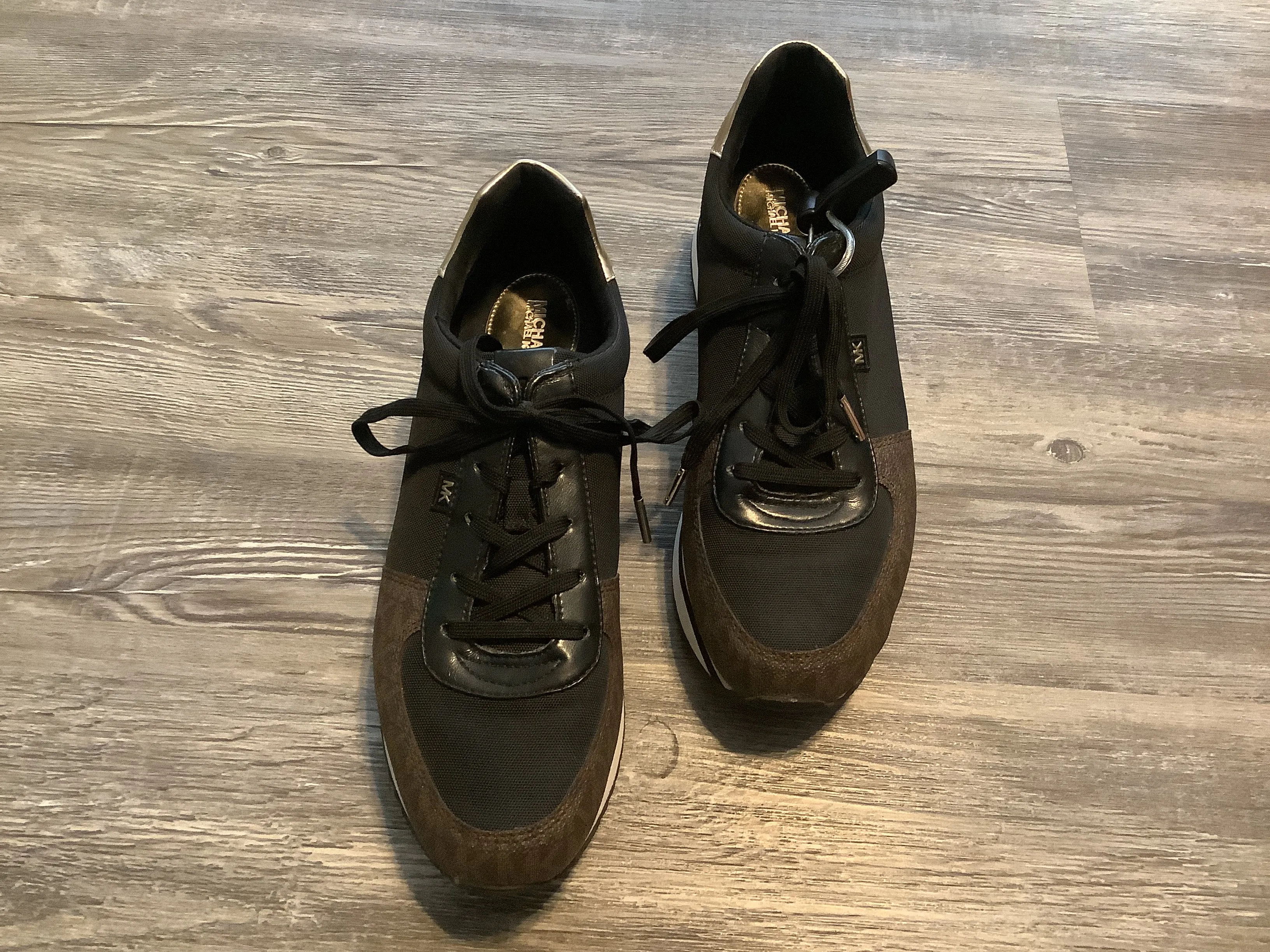 Black Shoes Sneakers Michael Kors, Size 10