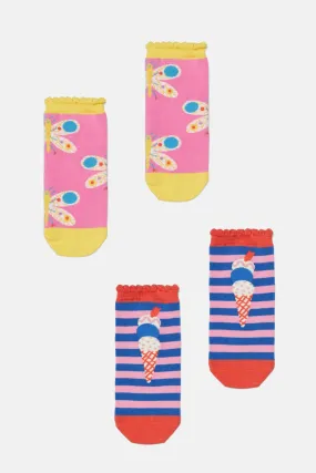 Butterfly Kids 2Pk Socks