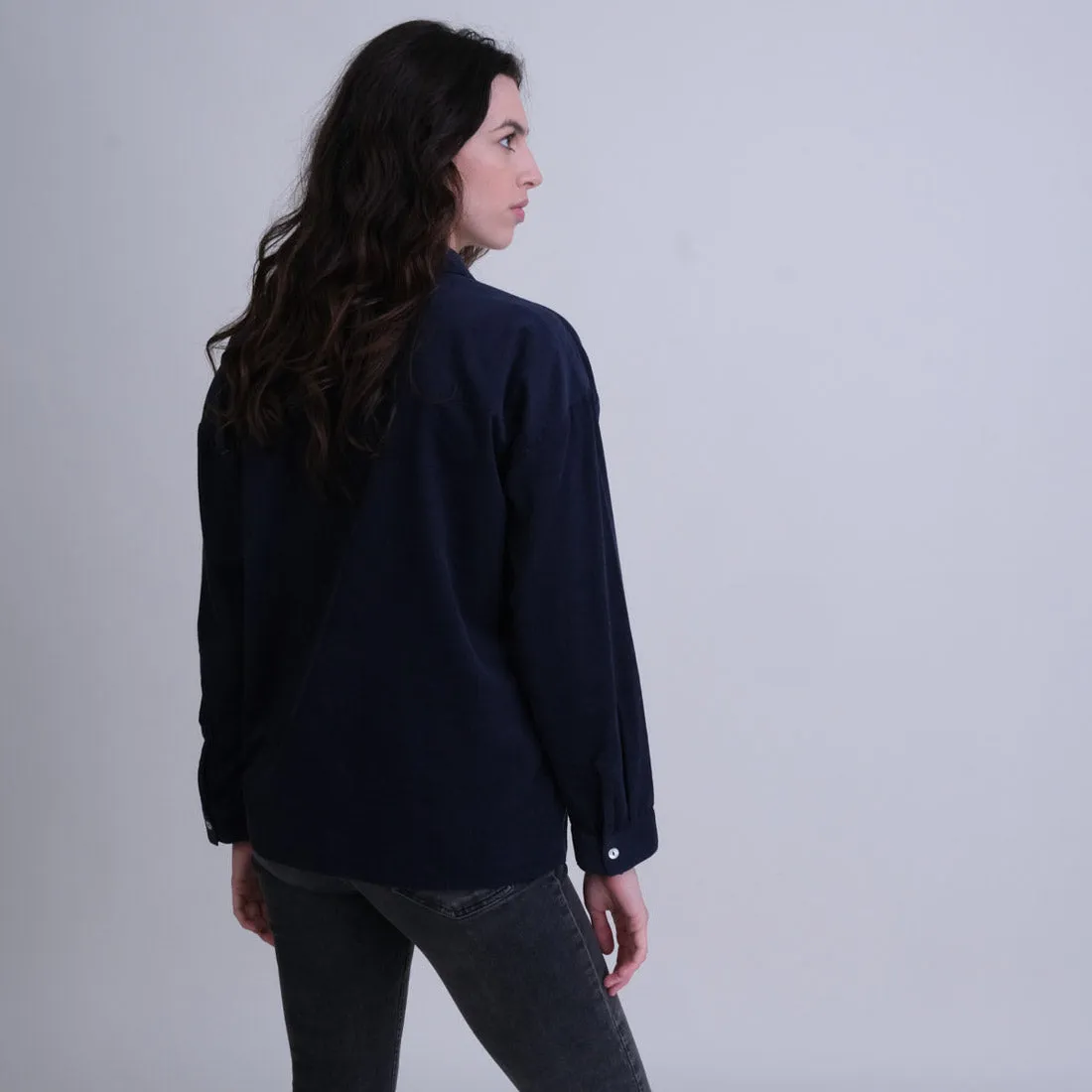 Calla Navy Cord Shirt