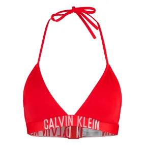 Calvin Klein Red Triangle Bikini Top