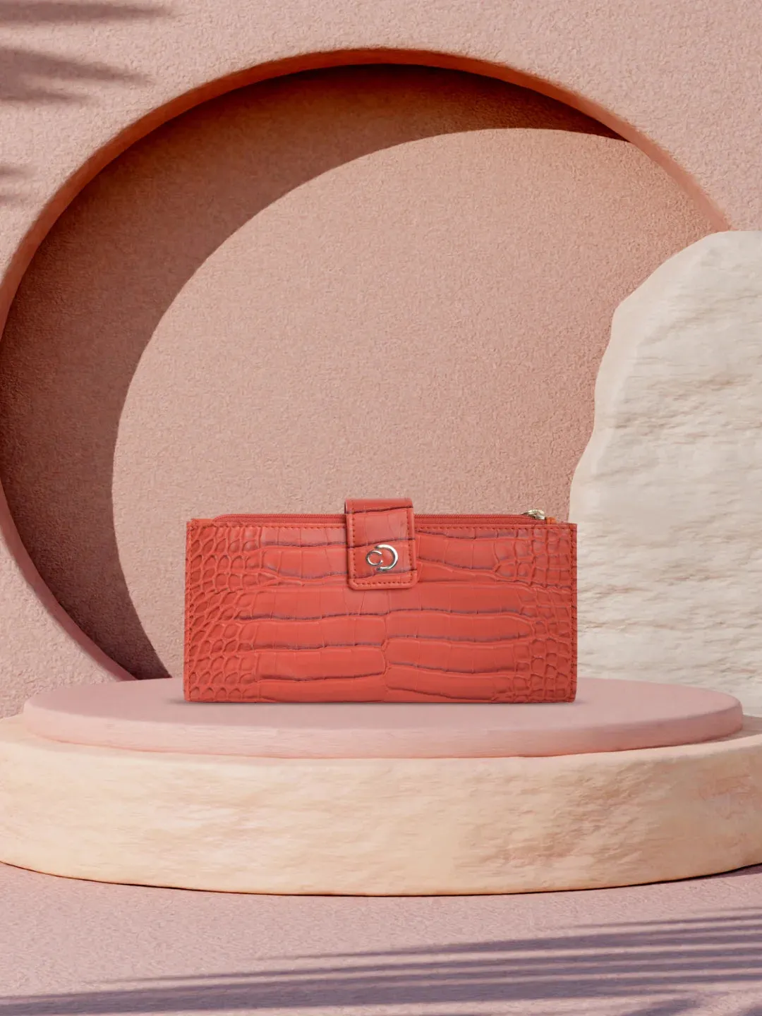 Caprese Luna Bifold Wallet Medium Orange