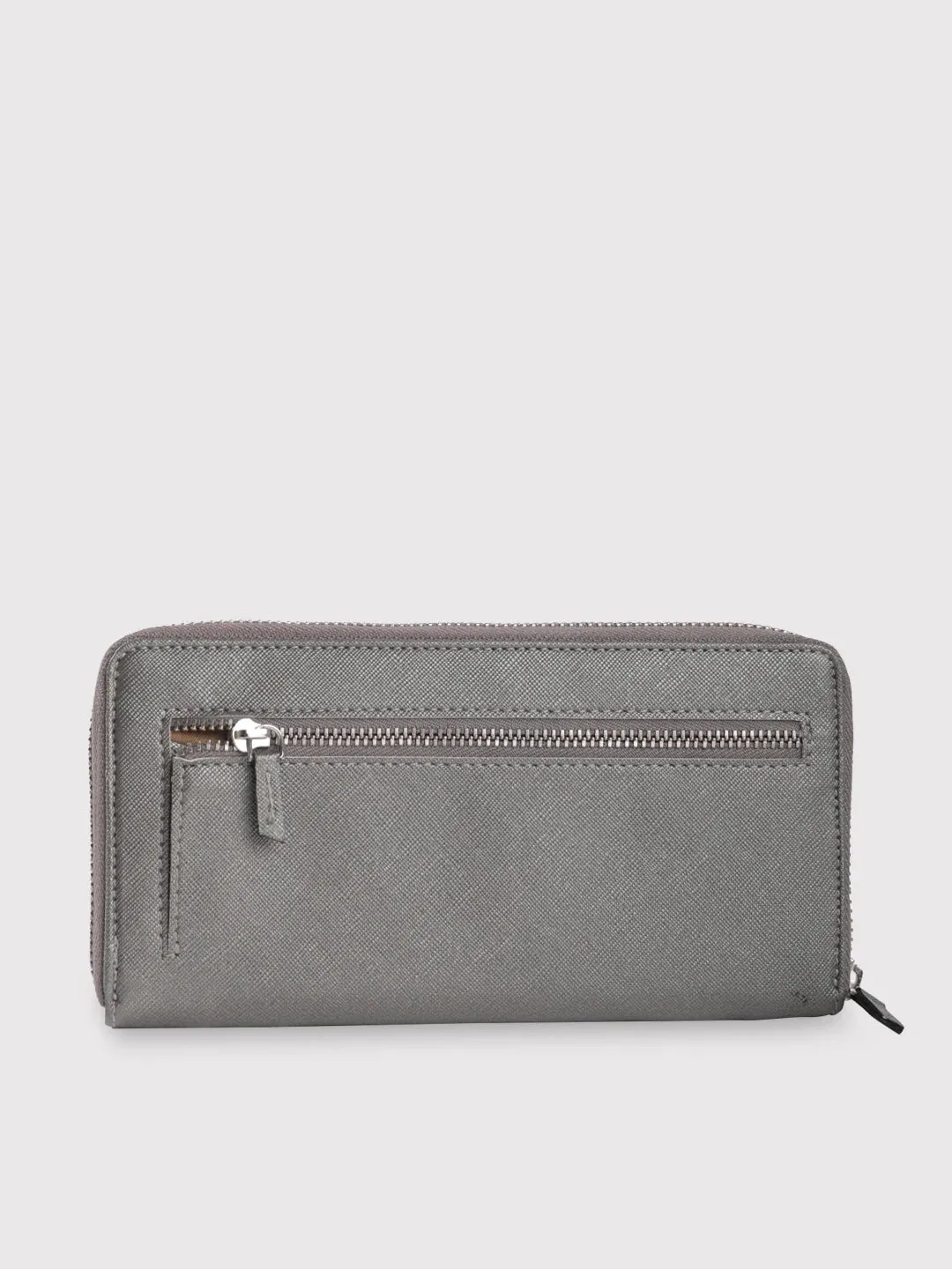 Caprese Mia Wallet Large Zip Around Gunmatel