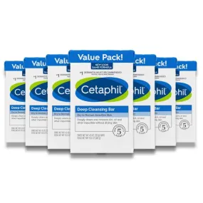 Cetaphil - Deep Cleansing Bar, 3 Pack - 4.5 Oz - 6 Pack