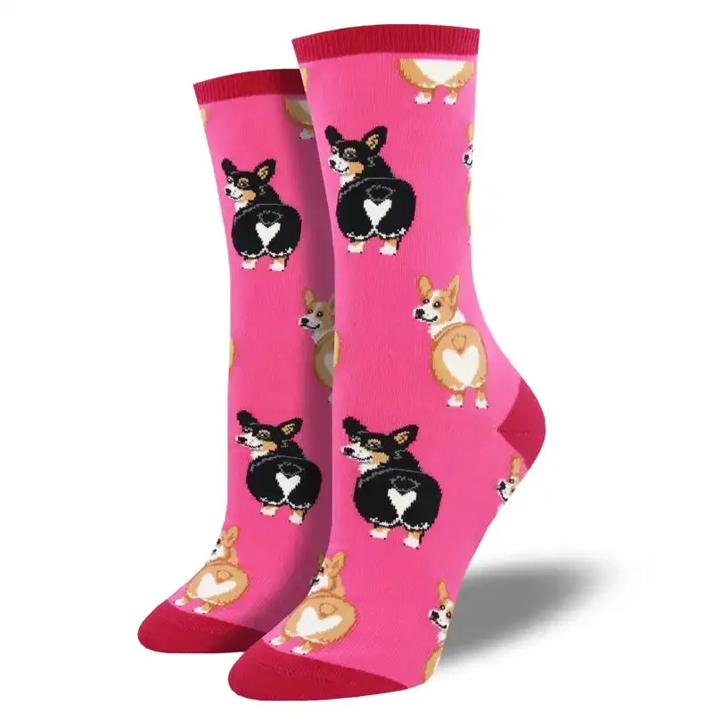 'Corgi Butt' Women's Printed Socks