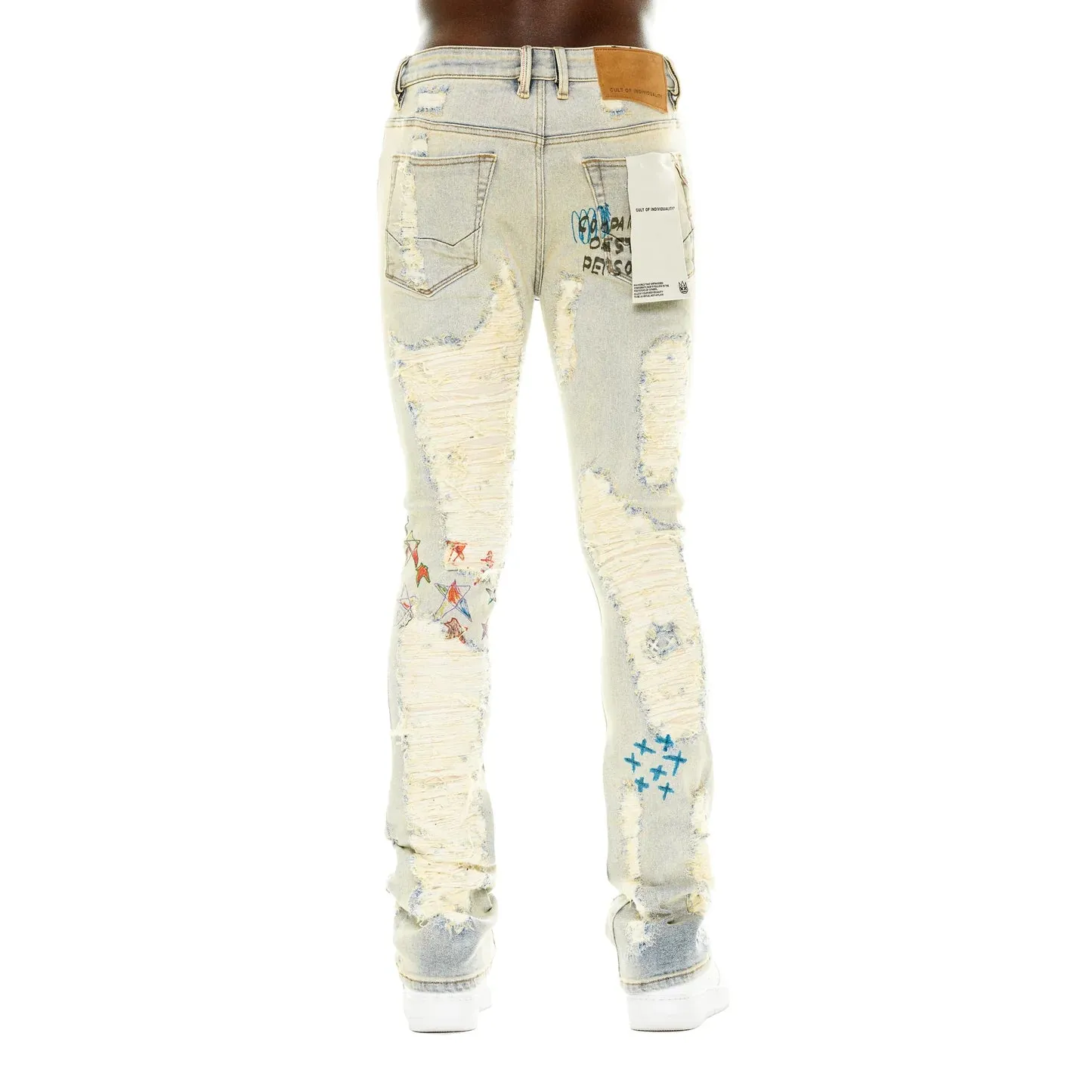 CULT OF INDIVIDUALITY Lenny Bootcut Jeans in Iris