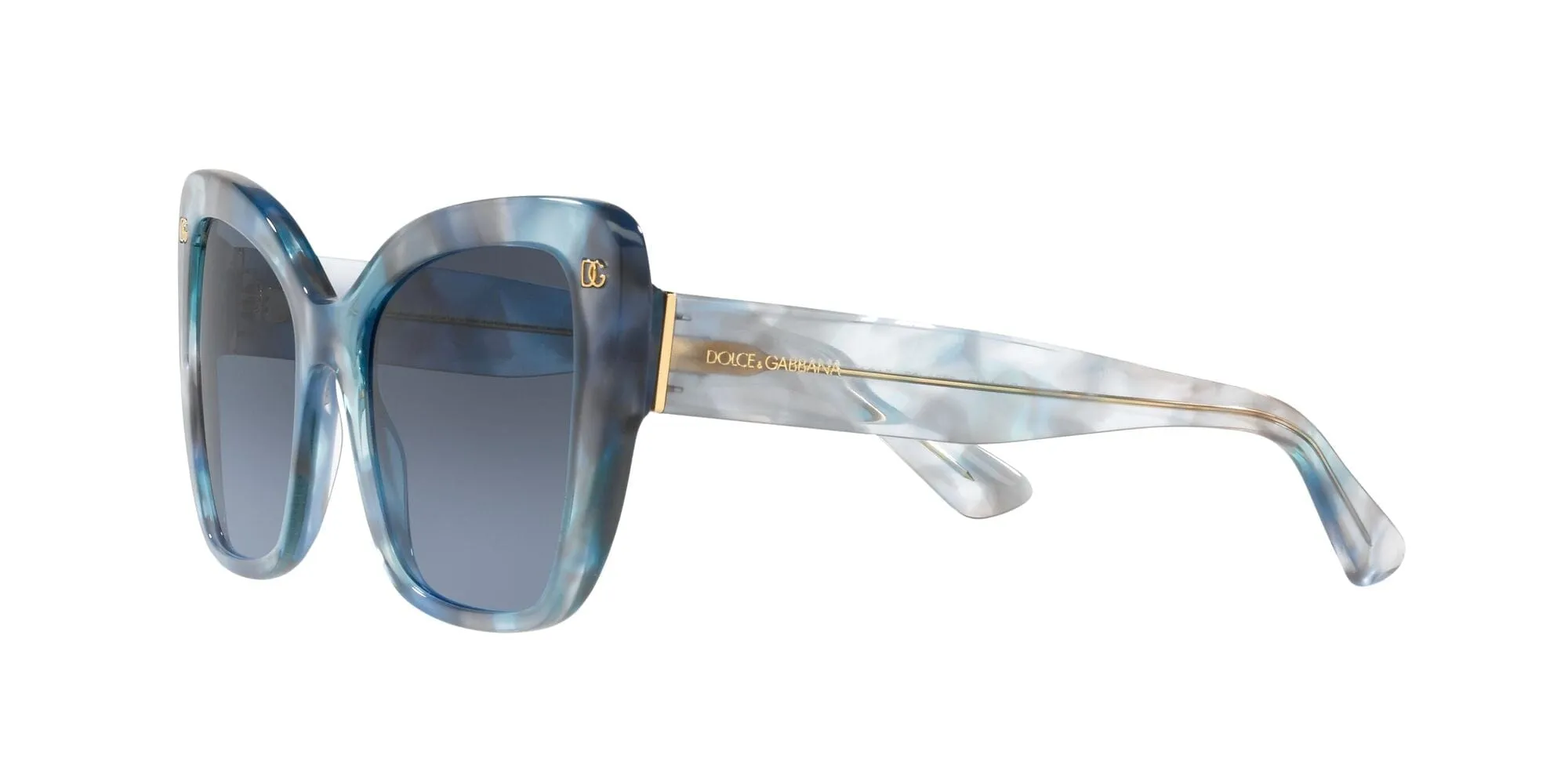 DG4348 33208F HAVANA TRANSPARENT BLUE/BLUE GREY LENS