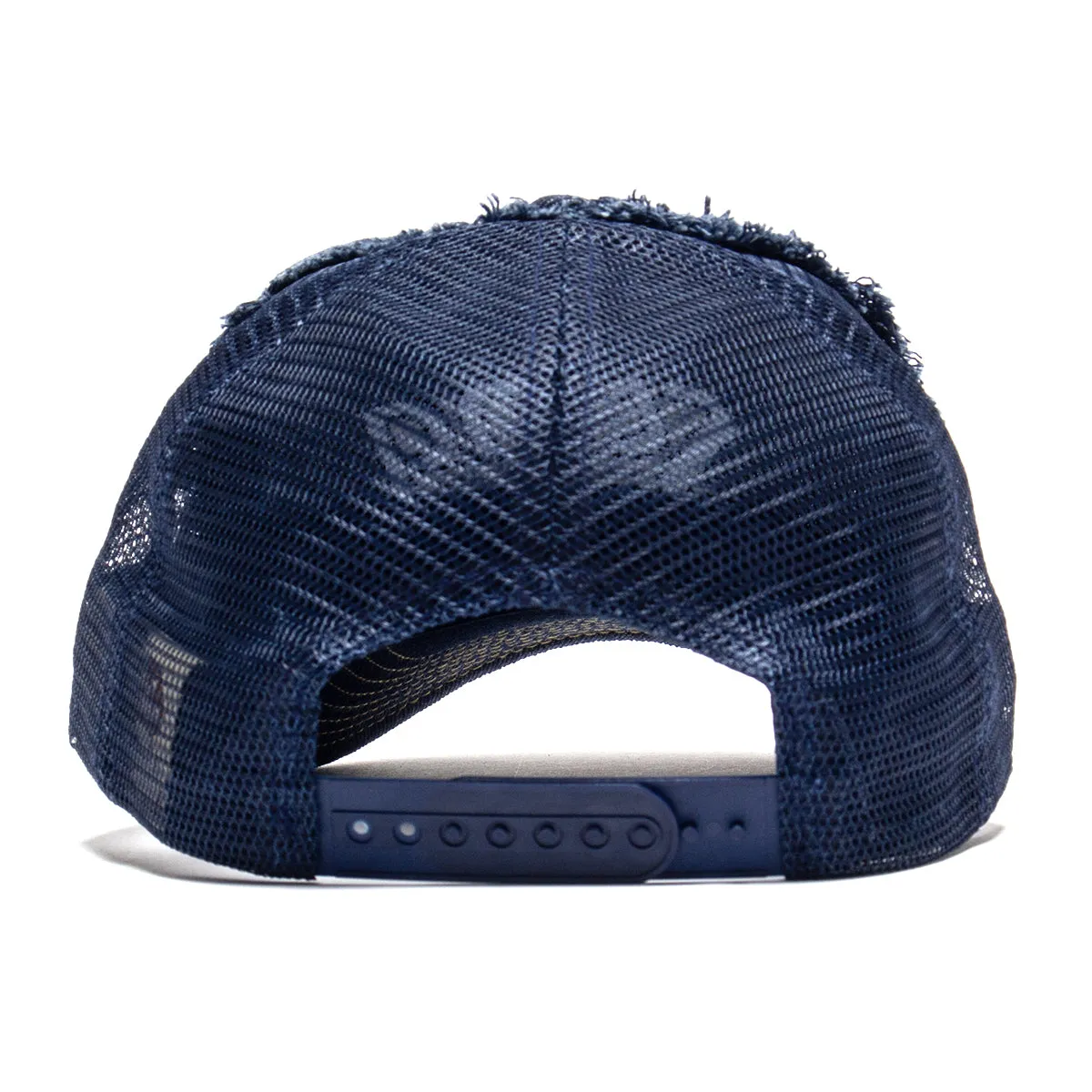 Distressed Denim Trucker Hat