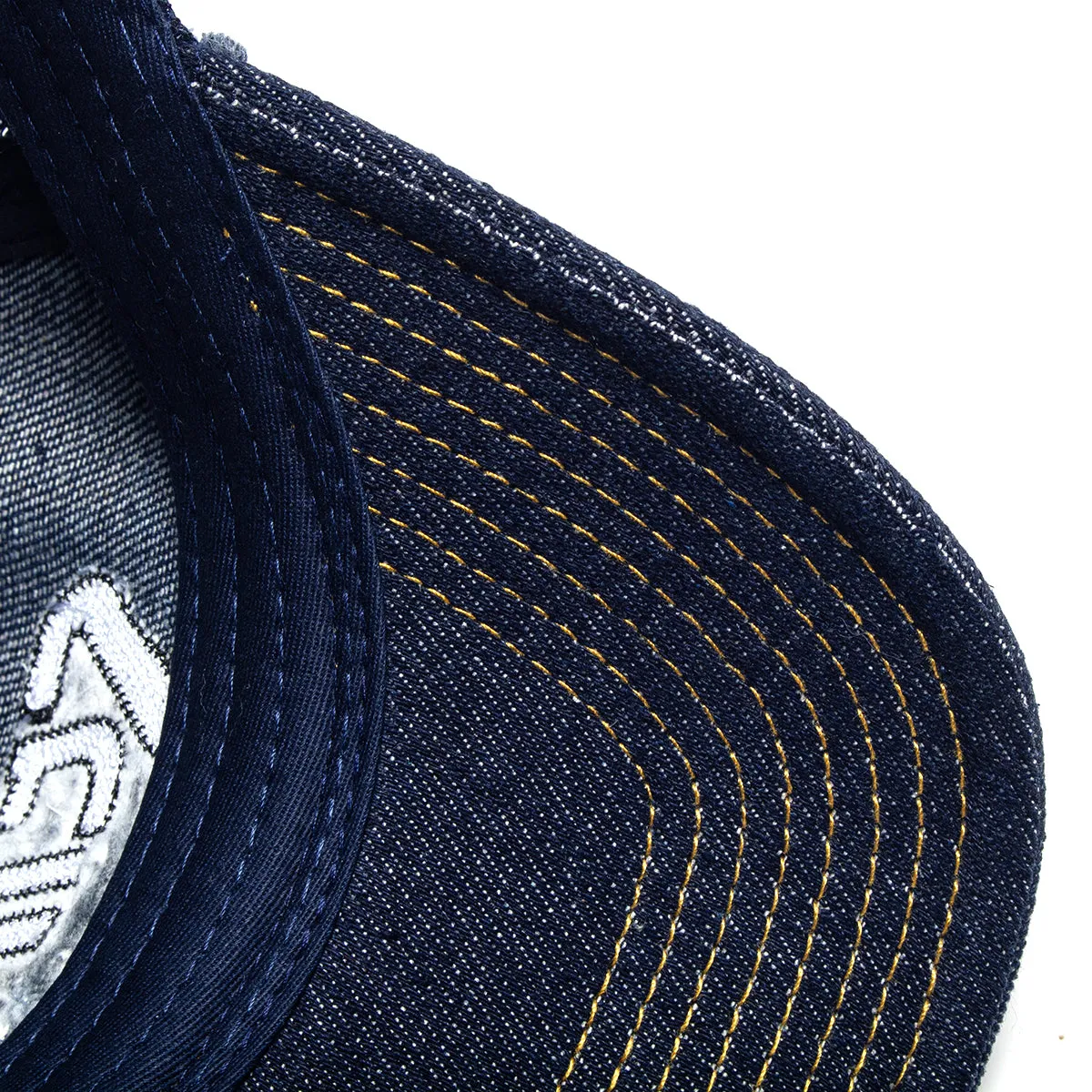 Distressed Denim Trucker Hat