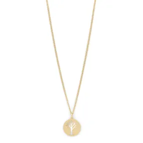 ELIN recycled coin pendant necklace gold-plated