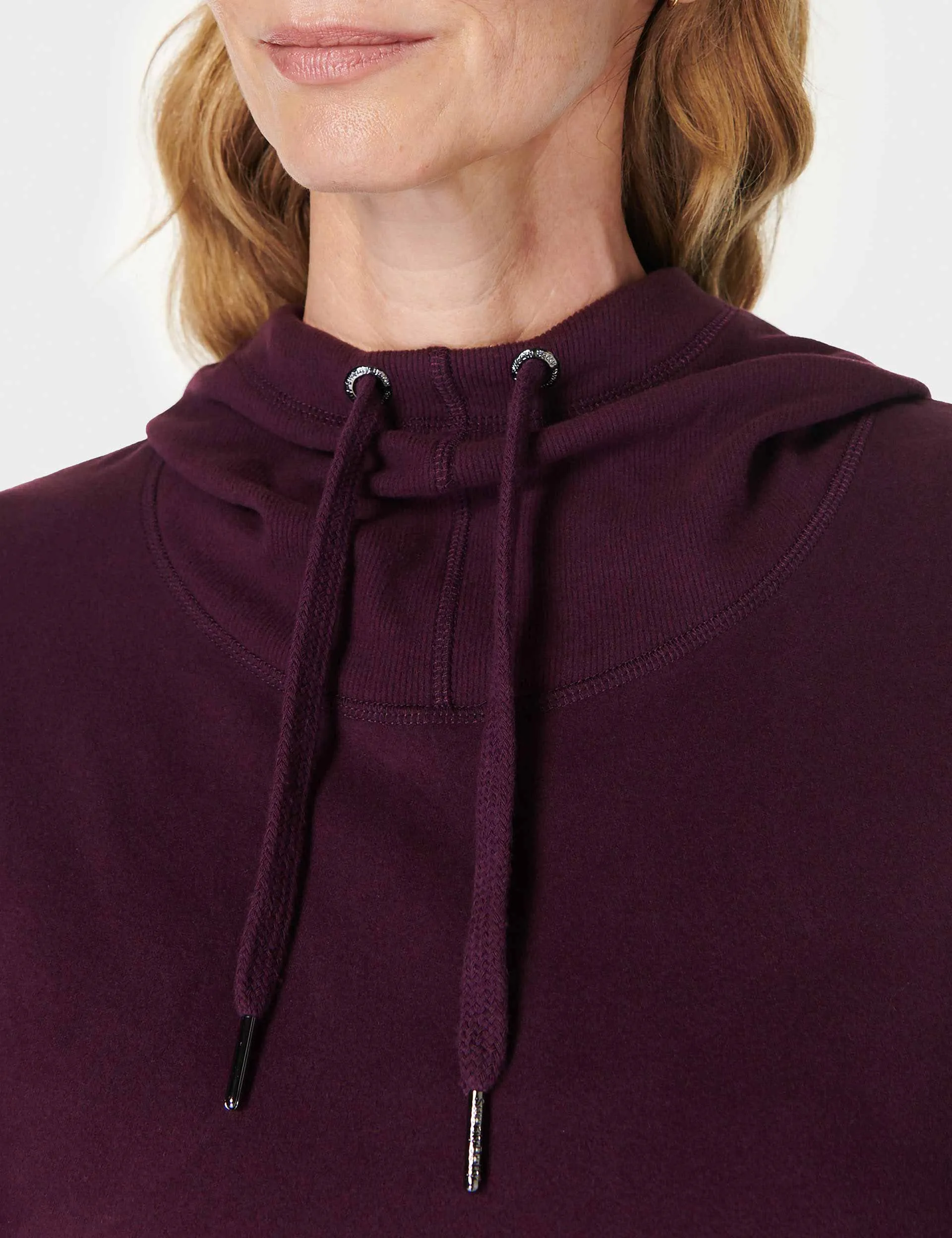 Escape Luxe Fleece Hoody - Midnight Cherry Purple