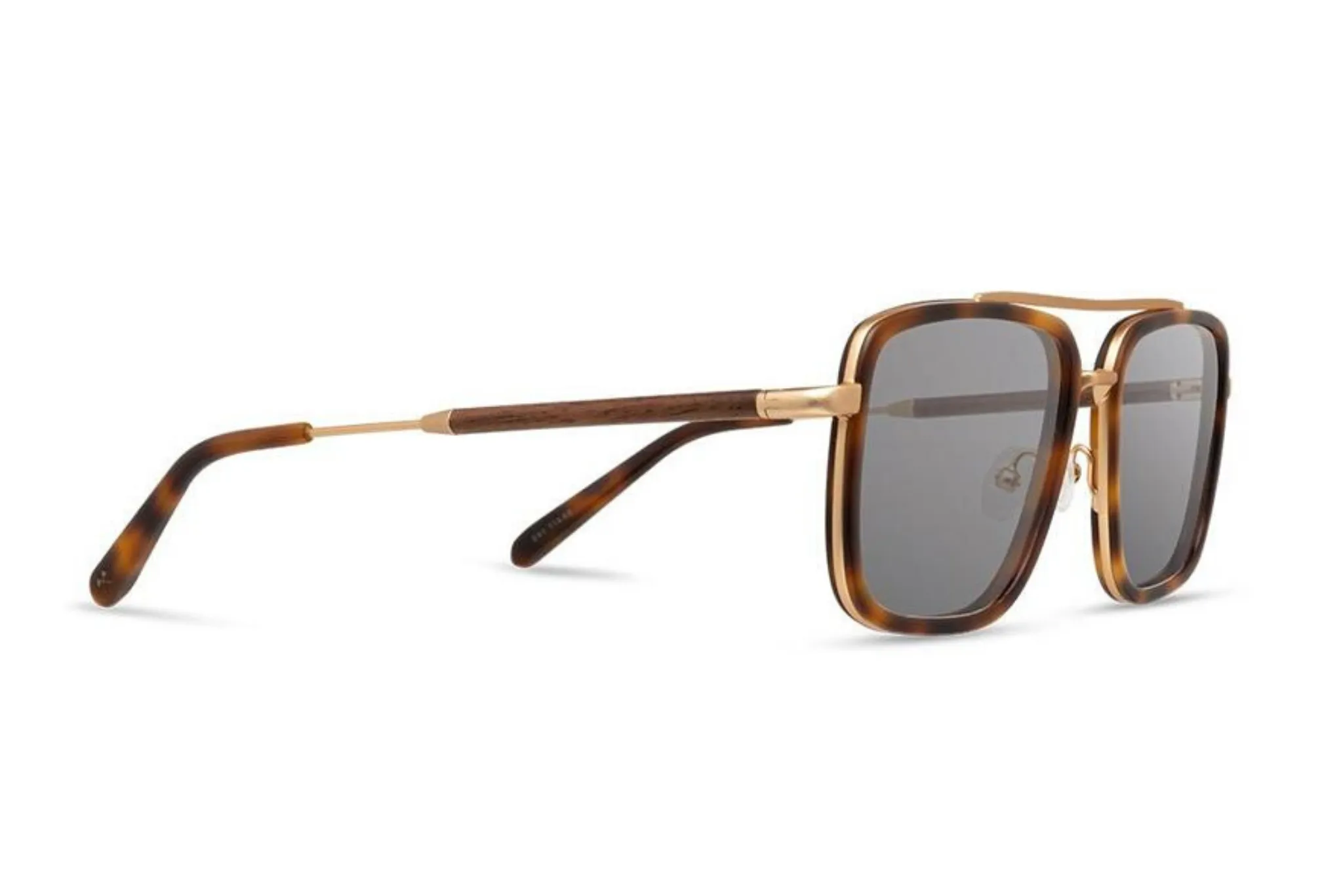 Grant Acetate Sunglasses | Matte Brindle Walnut | Grey Polarized | Shwood