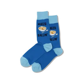 HOTSOX Men's Matzo Ballin' Crew Socks