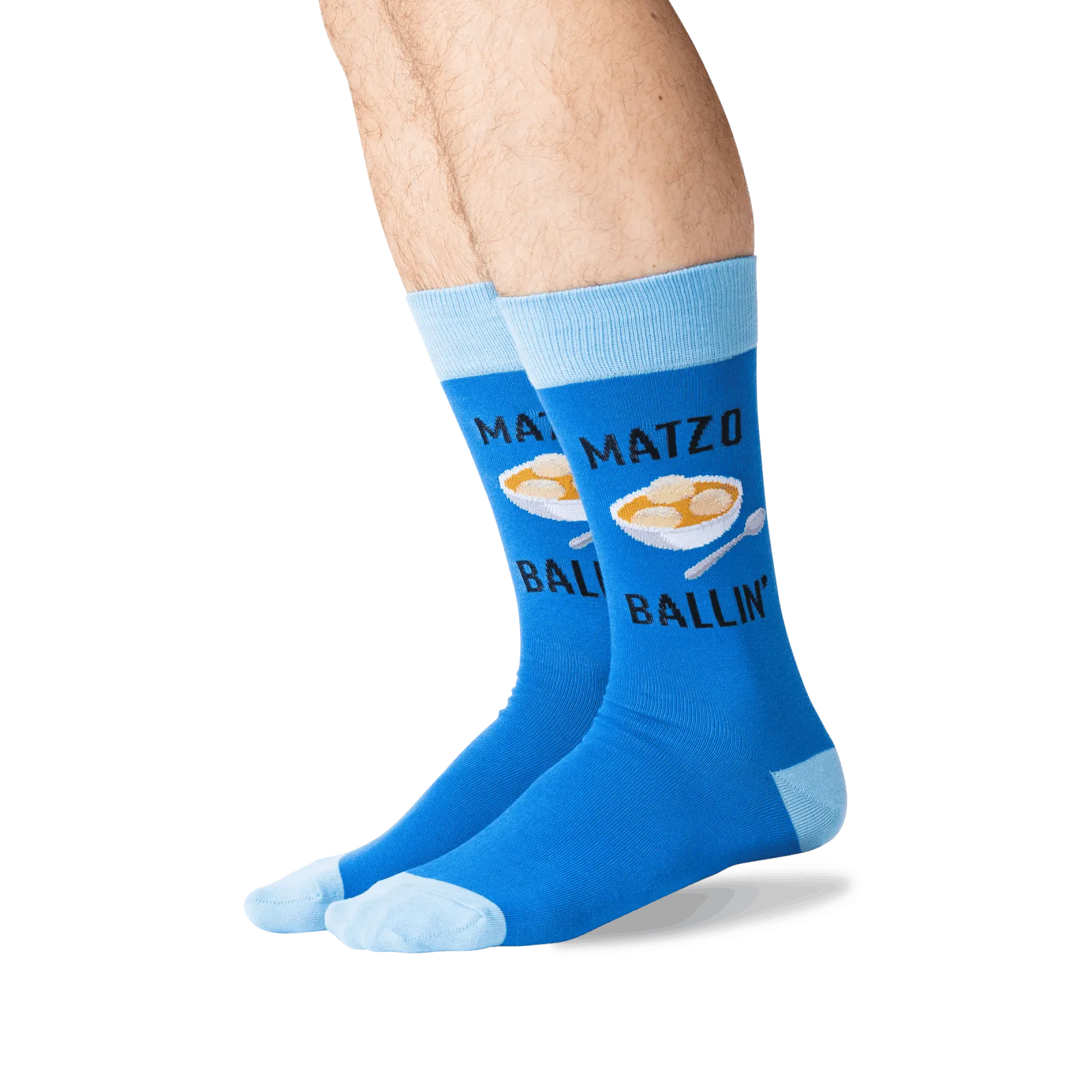 HOTSOX Men's Matzo Ballin' Crew Socks