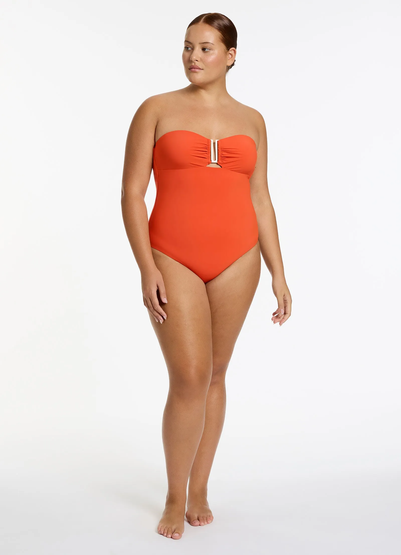 Jetset Bandeau One Piece - Coral