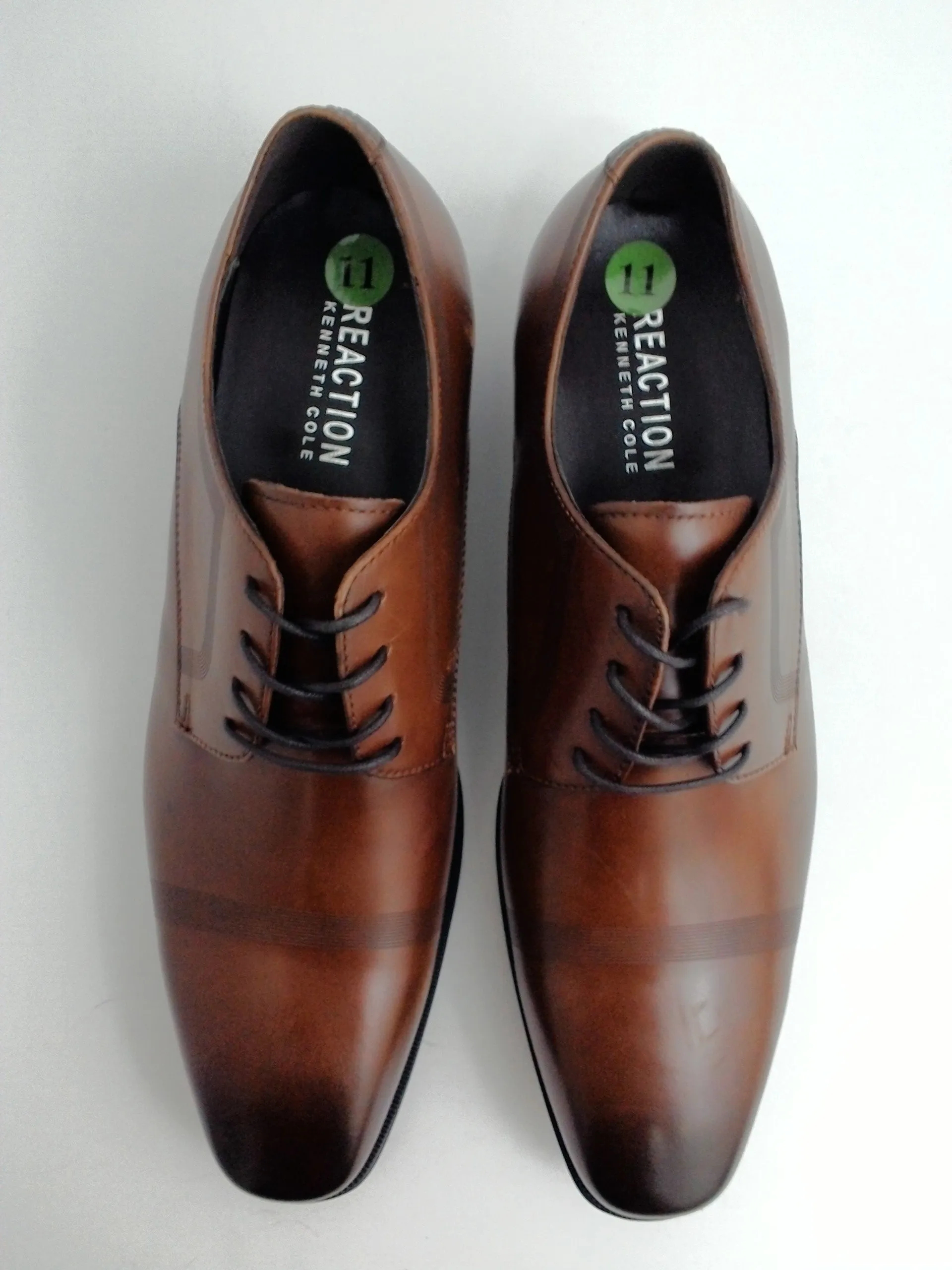 Kenneth Cole Reaction Men Designer Shoes Brown Oxford Shoes 11