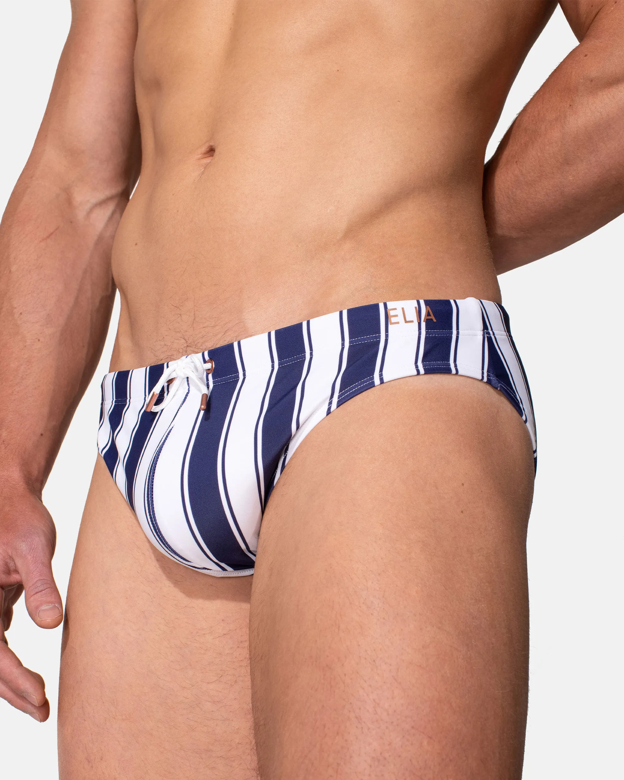 Kos Enhancing Swim Brief - Nautical Stripe