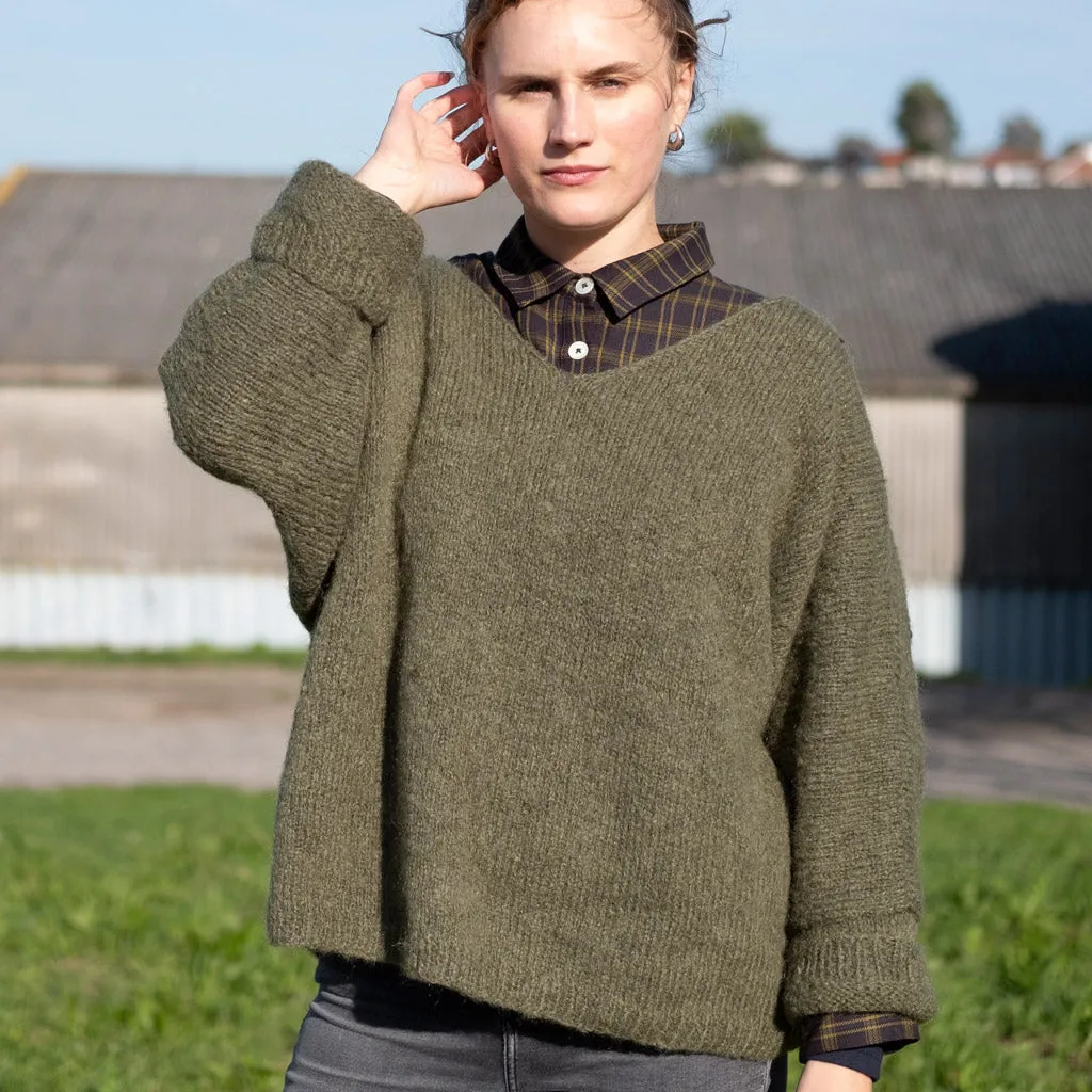 Leah V Neck Wool Jumper