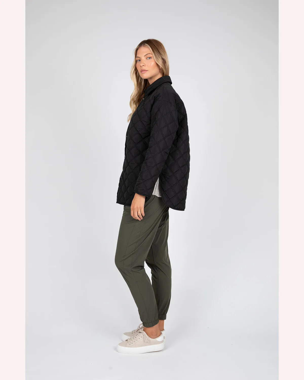 Marlow Aspen Reversible Quilted Jacket - Black