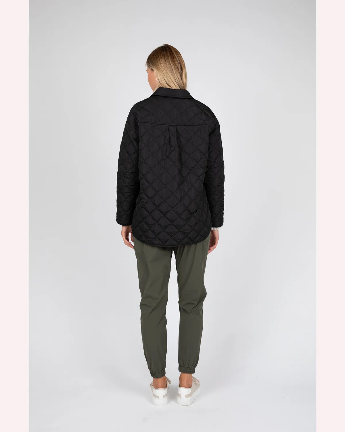 Marlow Aspen Reversible Quilted Jacket - Black