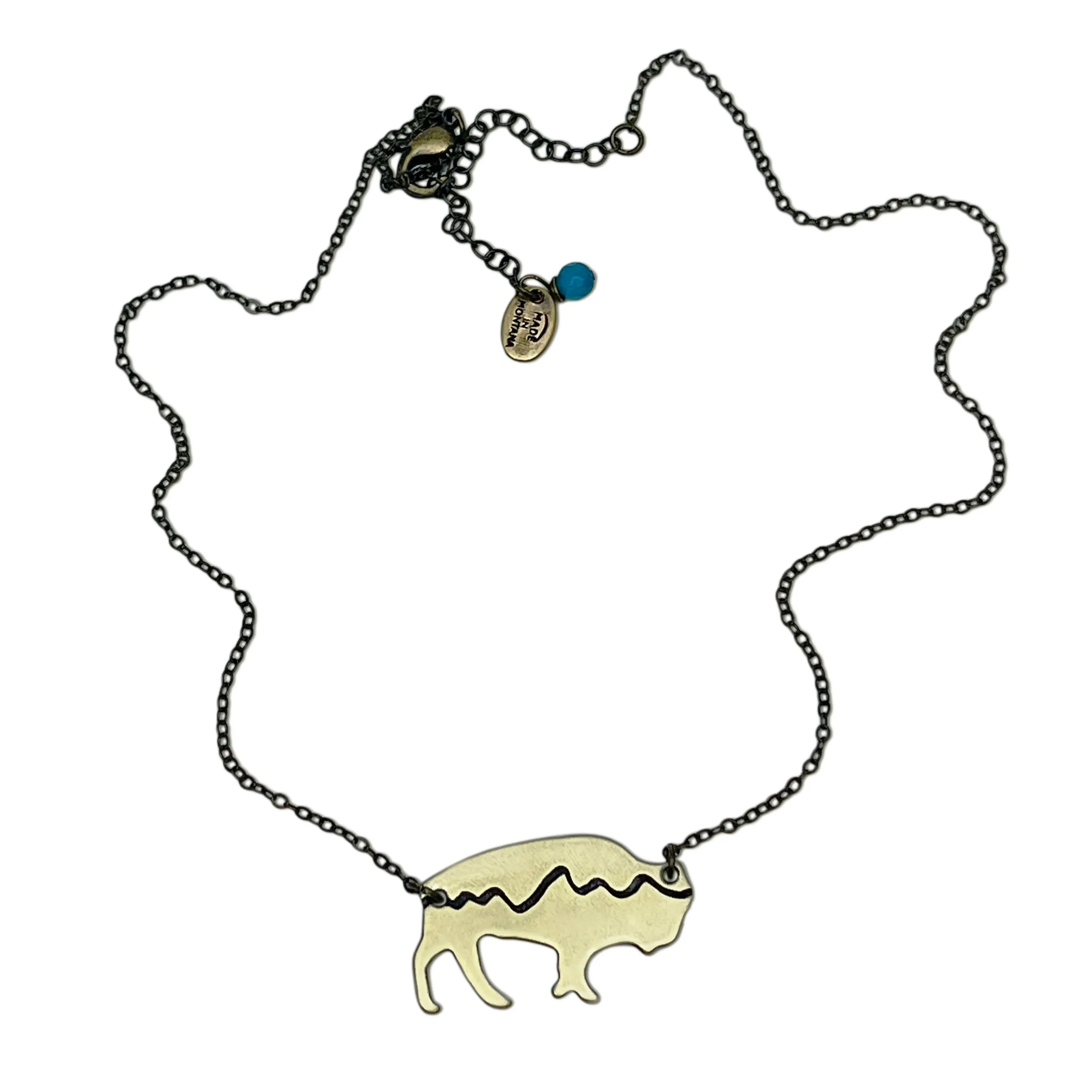 Mountains on Buffalo Necklace