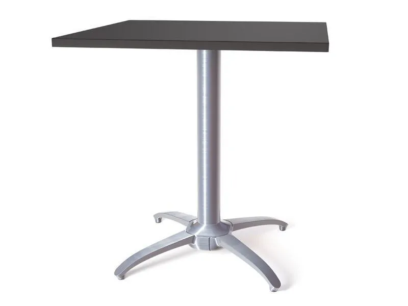 NoRock Table Base Metallic Silver Classic Cross Style Base 27