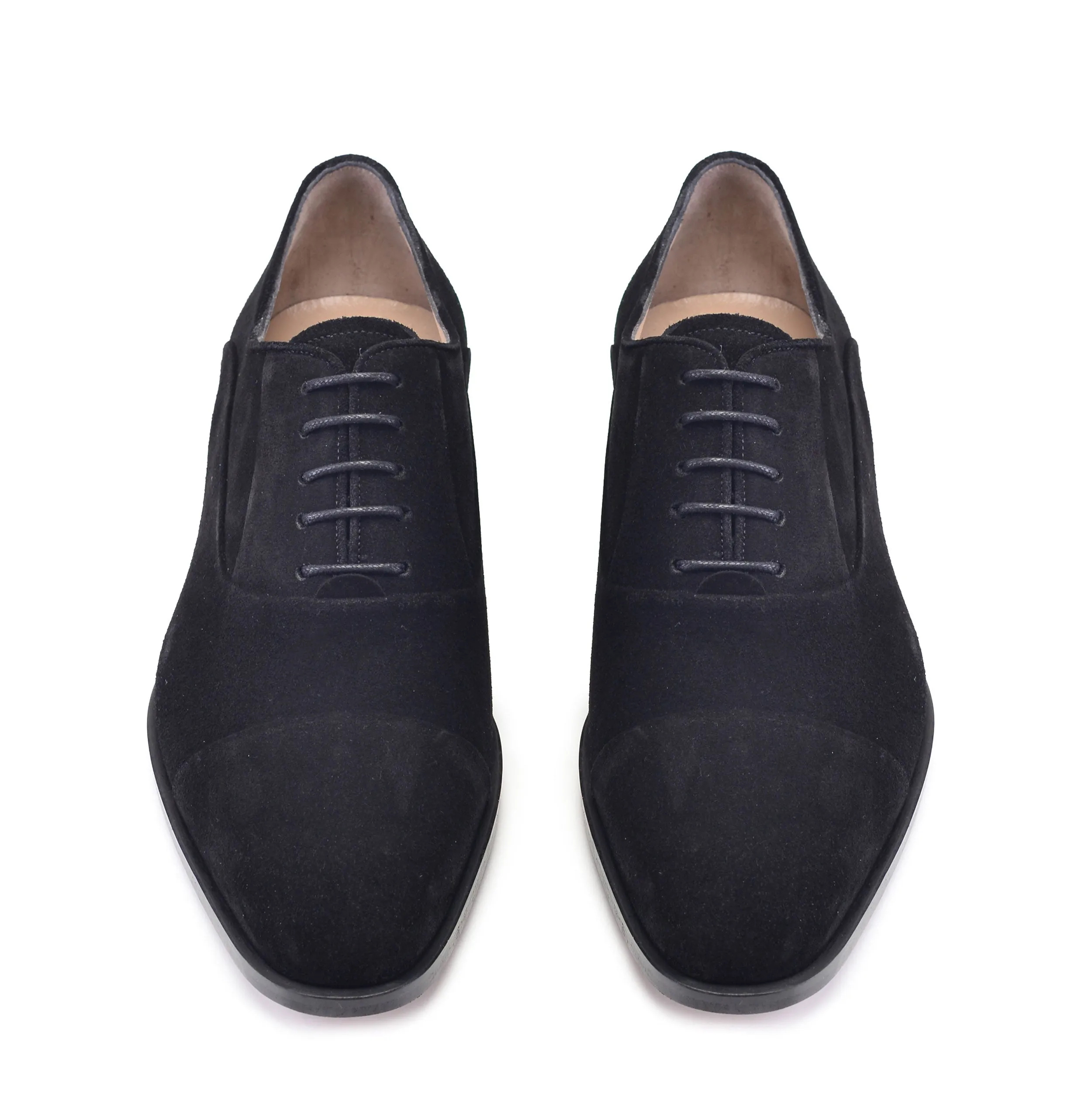 Pelle Suede Lace-Up Oxford Black