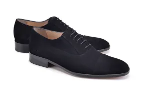 Pelle Suede Lace-Up Oxford Black