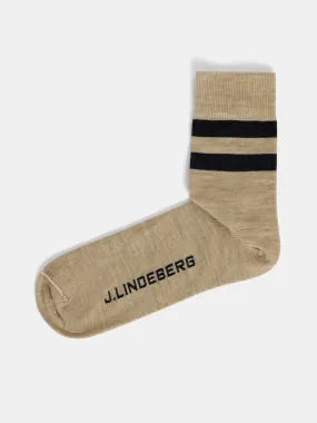 Samuel Stripe Sock / Oyster Gray