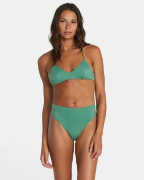 Solid Crossback Bikini Top - Palm