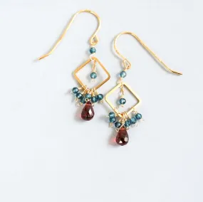 The Pixy Earring - Garnet