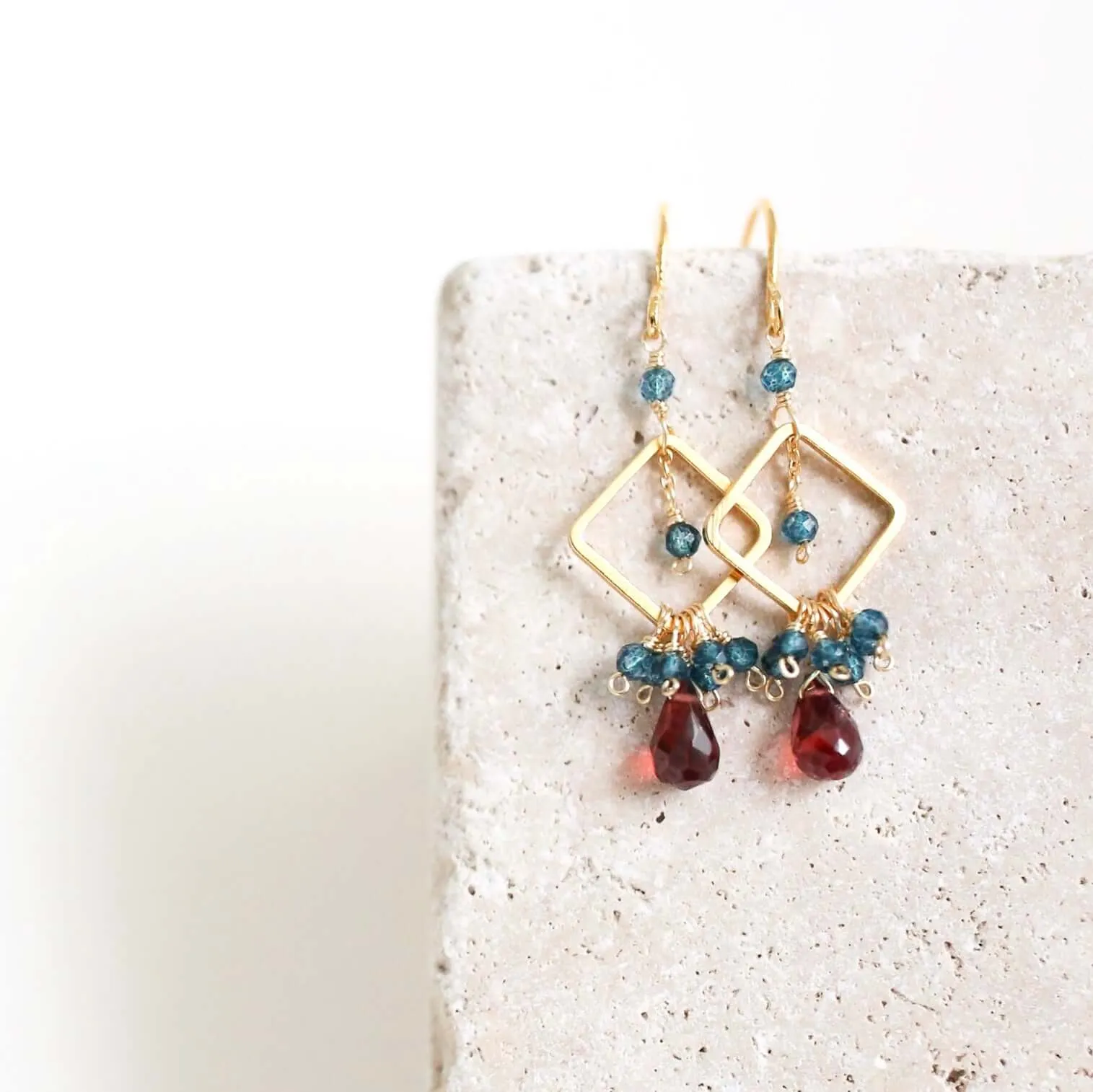 The Pixy Earring - Garnet