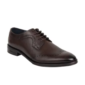 Tristian Lace Up Laser Dress Shoe Dark Brown Kenneth Cole New York Men's