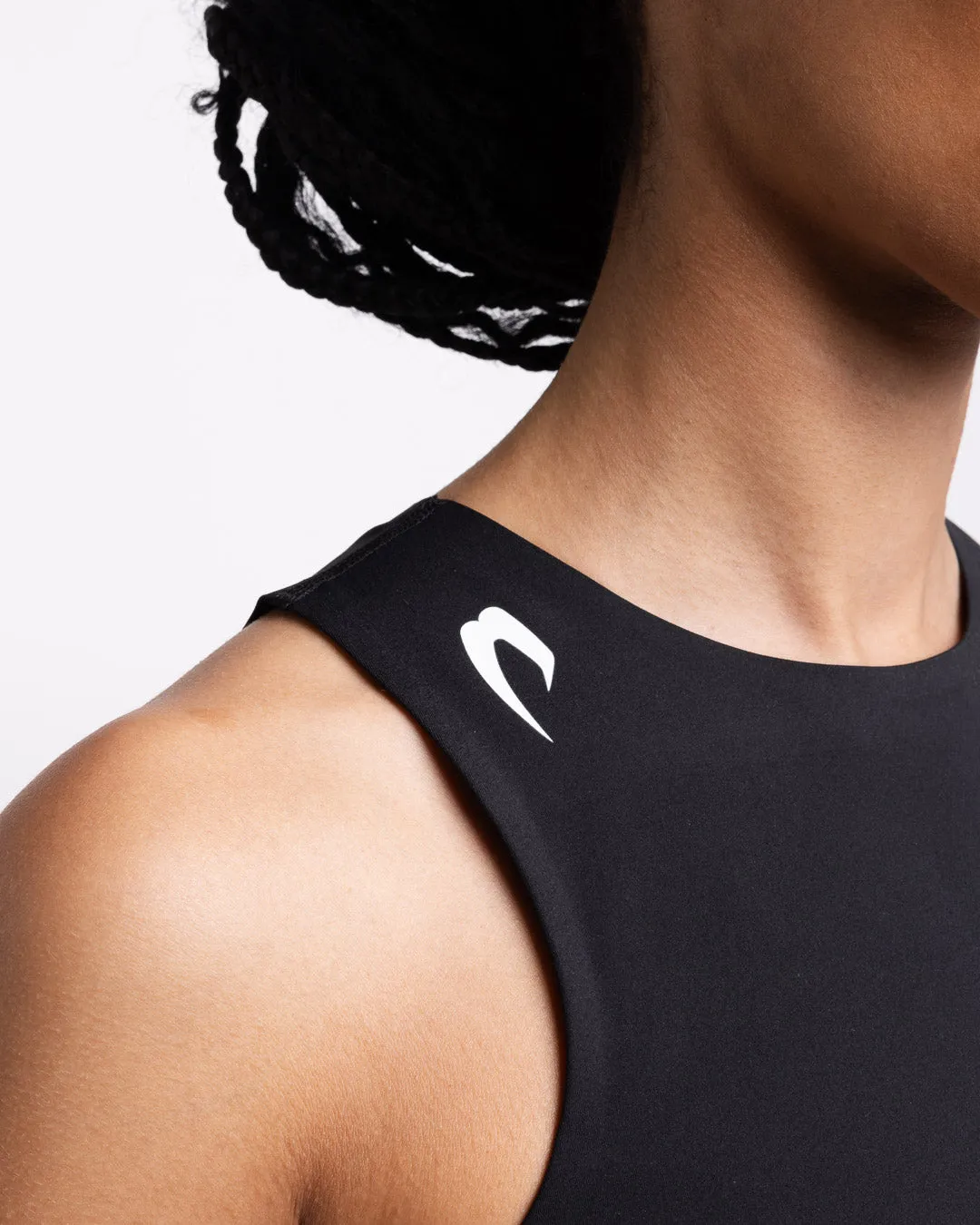 Tunero Racer Sports Bra - Black