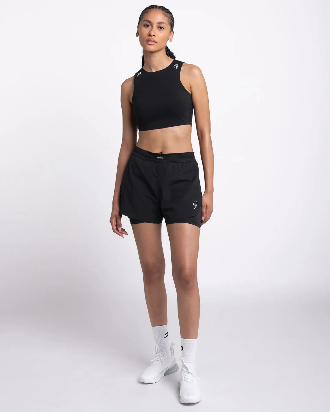 Tunero Racer Sports Bra - Black