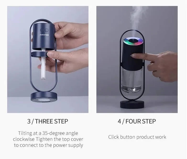 USB Air Humidifier With Night Light Projection